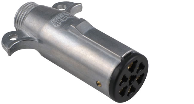 Conector redondo para remolque
