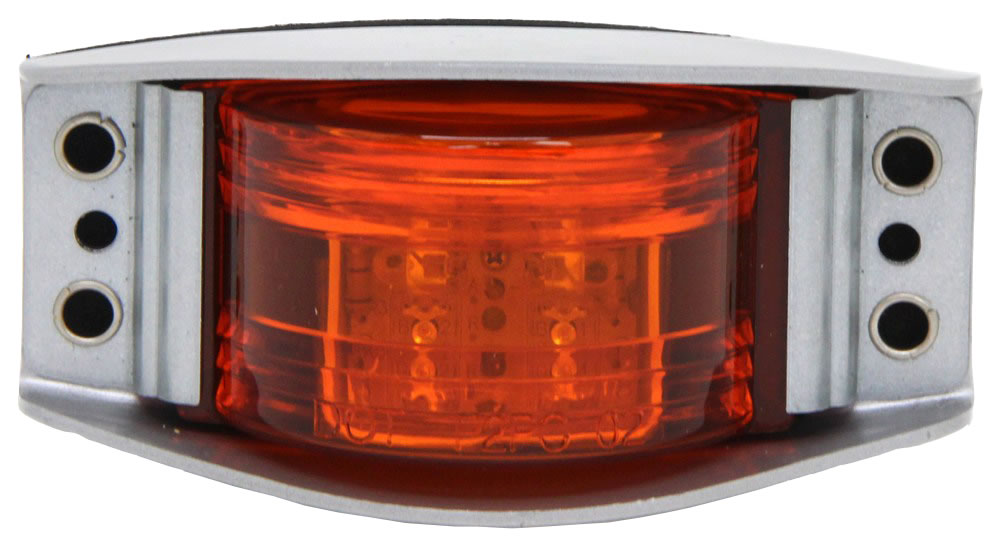 Luz LED roja lateral con base metálica