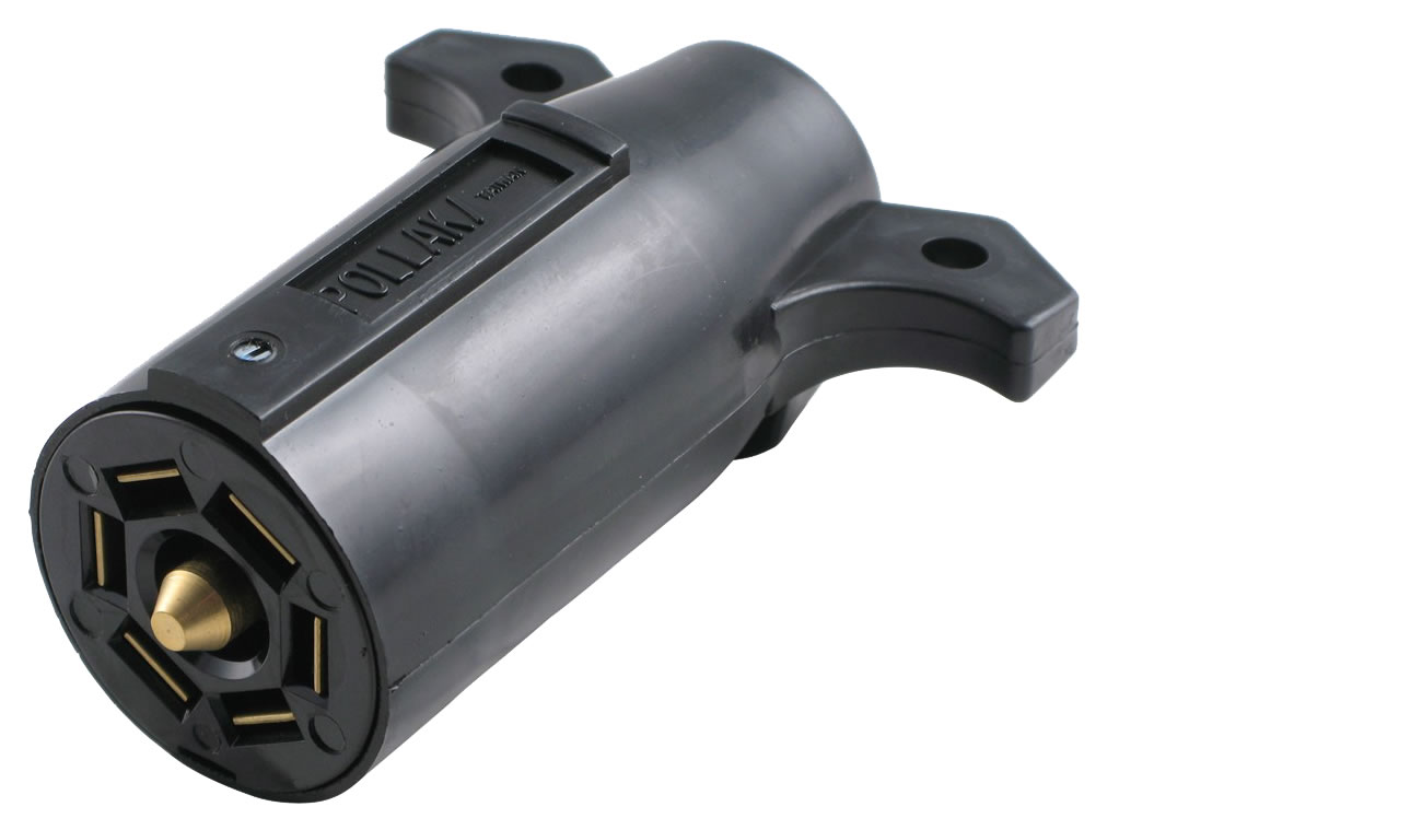 Conector redondo para remolque