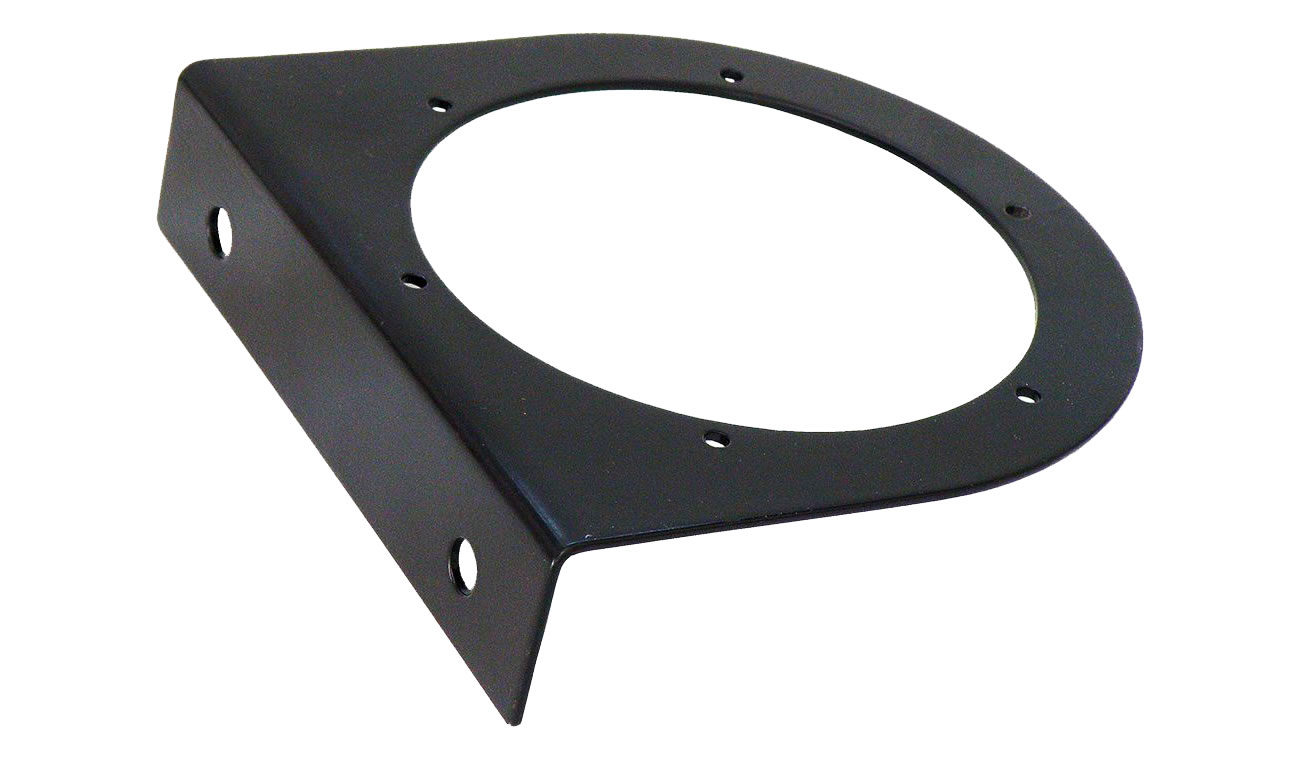 Soporte de lámina negra para luz oval de 4"
