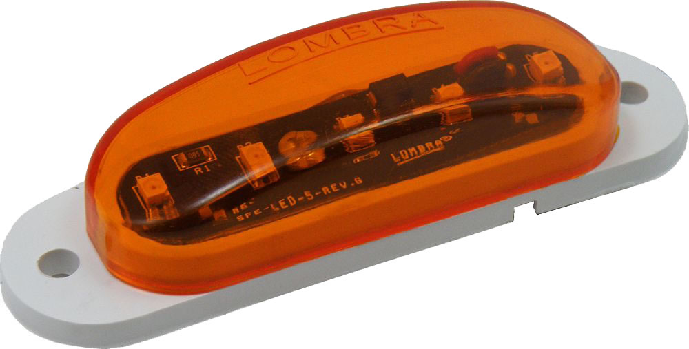 Luz curvita ámbar de 5 LED's